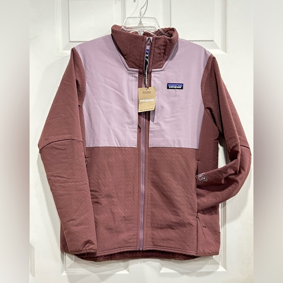 Patagonia Women's Large R2 CrossStrata Jacket Dulse Mauve Dark Pink NWT - Picture 1 of 12